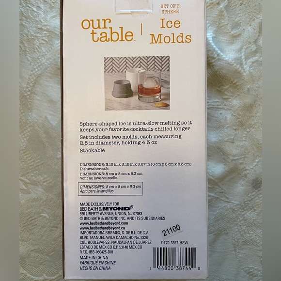 Set of 2 Spherical Ice Cube Molds - Picture 2 of 2